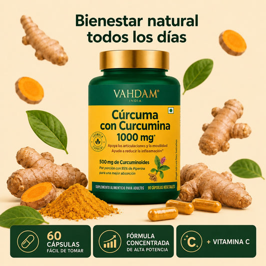 Suplemento de cúrcuma y curcumina Lakadong