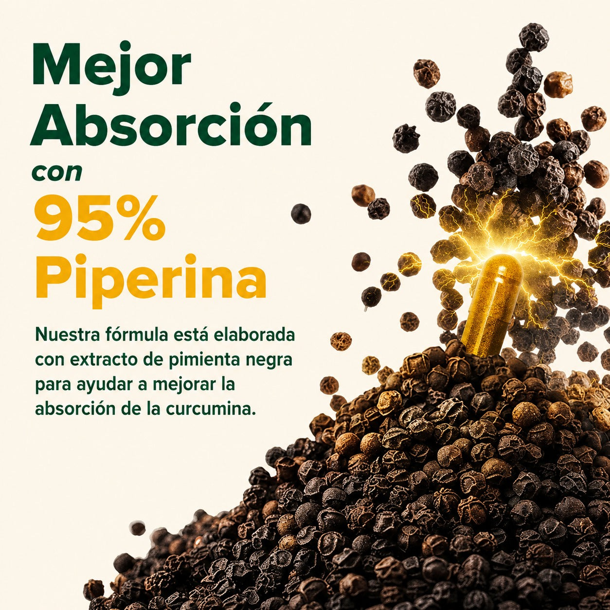 Suplemento de cúrcuma y curcumina Lakadong - Apoyo antiinflamatorio